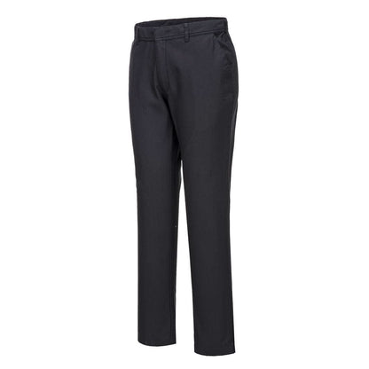 Portwest Wx2 Eco Stretch Slim Chino Trousers S232 - Black Short - Customisable Trousers