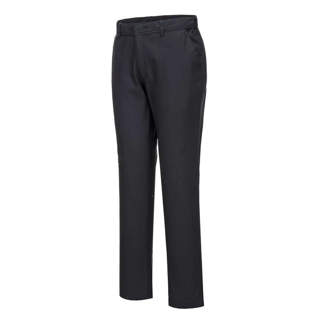 Stretch Slim Chino Trousers S232 - Black Short - Customisable Work Trousers