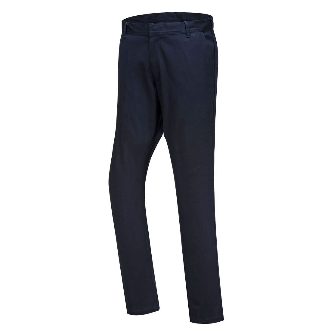 Portwest Wx2 Eco Stretch Slim Chino Trousers S232 - Dark Navy - Customisable Trousers