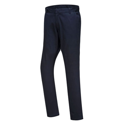 Portwest Wx2 Eco Stretch Slim Chino Trousers S232 - Dark Navy - Customisable Trousers