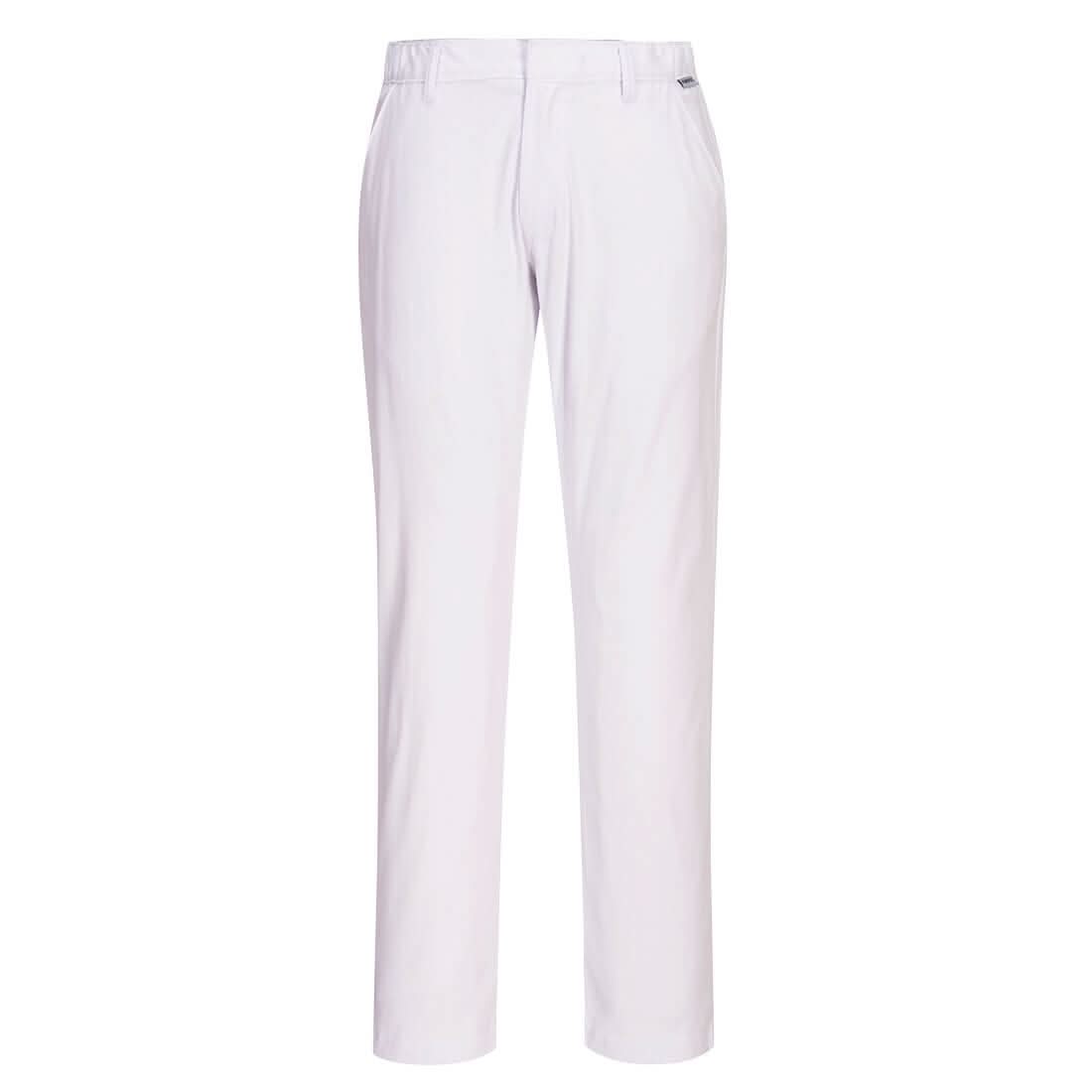 Portwest Wx2 Eco Stretch Slim Chino Trousers S232 - White - Customisable Trousers