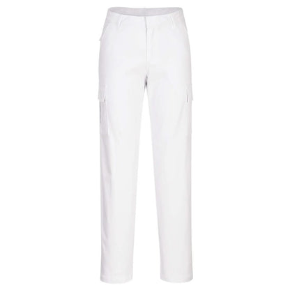 Portwest Wx2 Eco WomenS Stretch Cargo Trousers S233 - White - Customisable Trousers