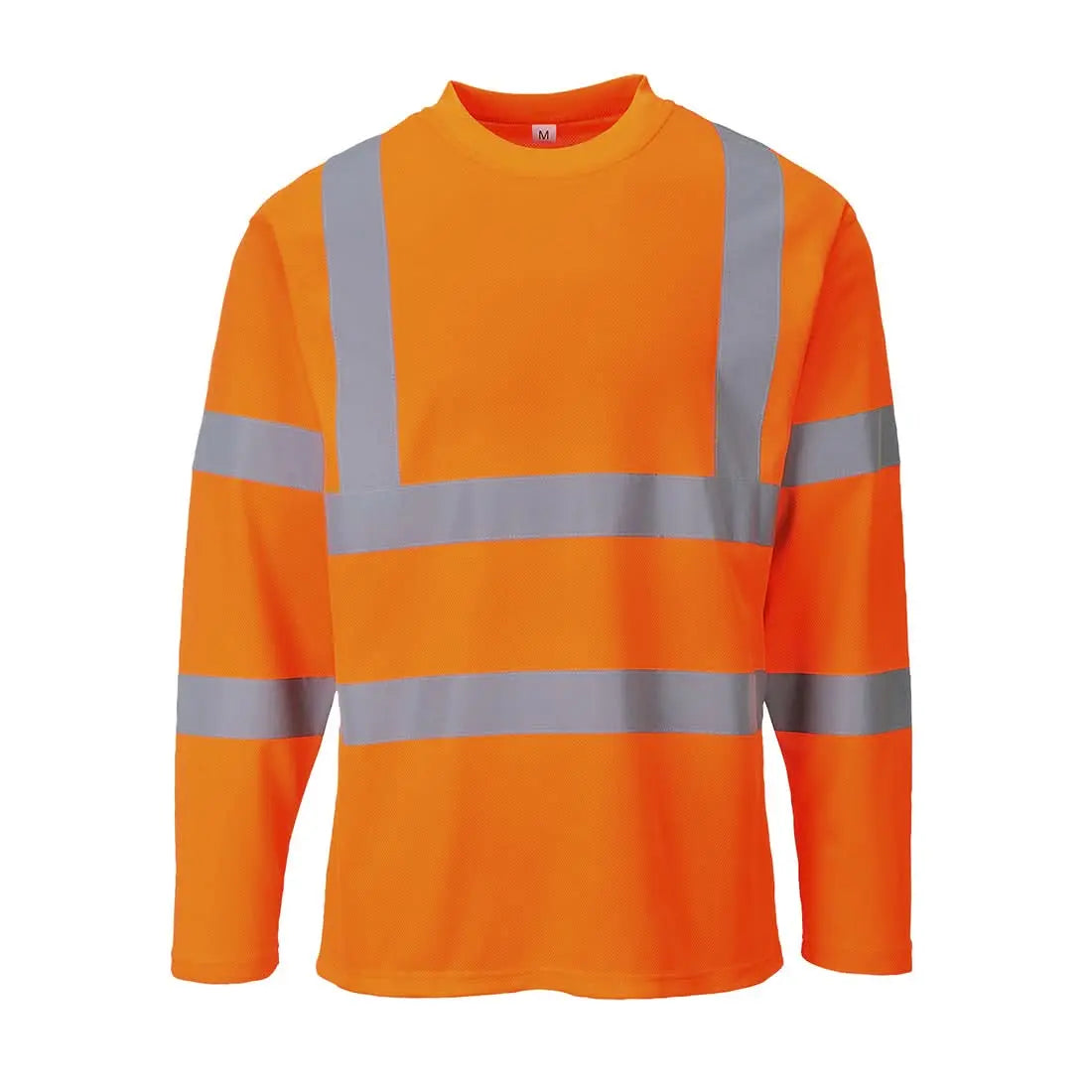 Hi Vis Cotton Comfort T Shirt L/S S278 - Orange - Customisable T-Shirt