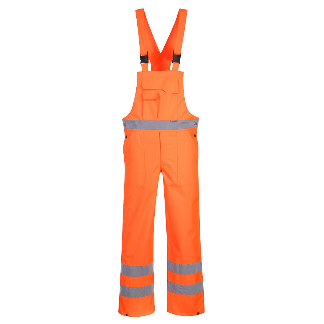 Portwest Hi Vis Breathable Rain Bib And Brace S388 - Orange - Customisable Coveralls