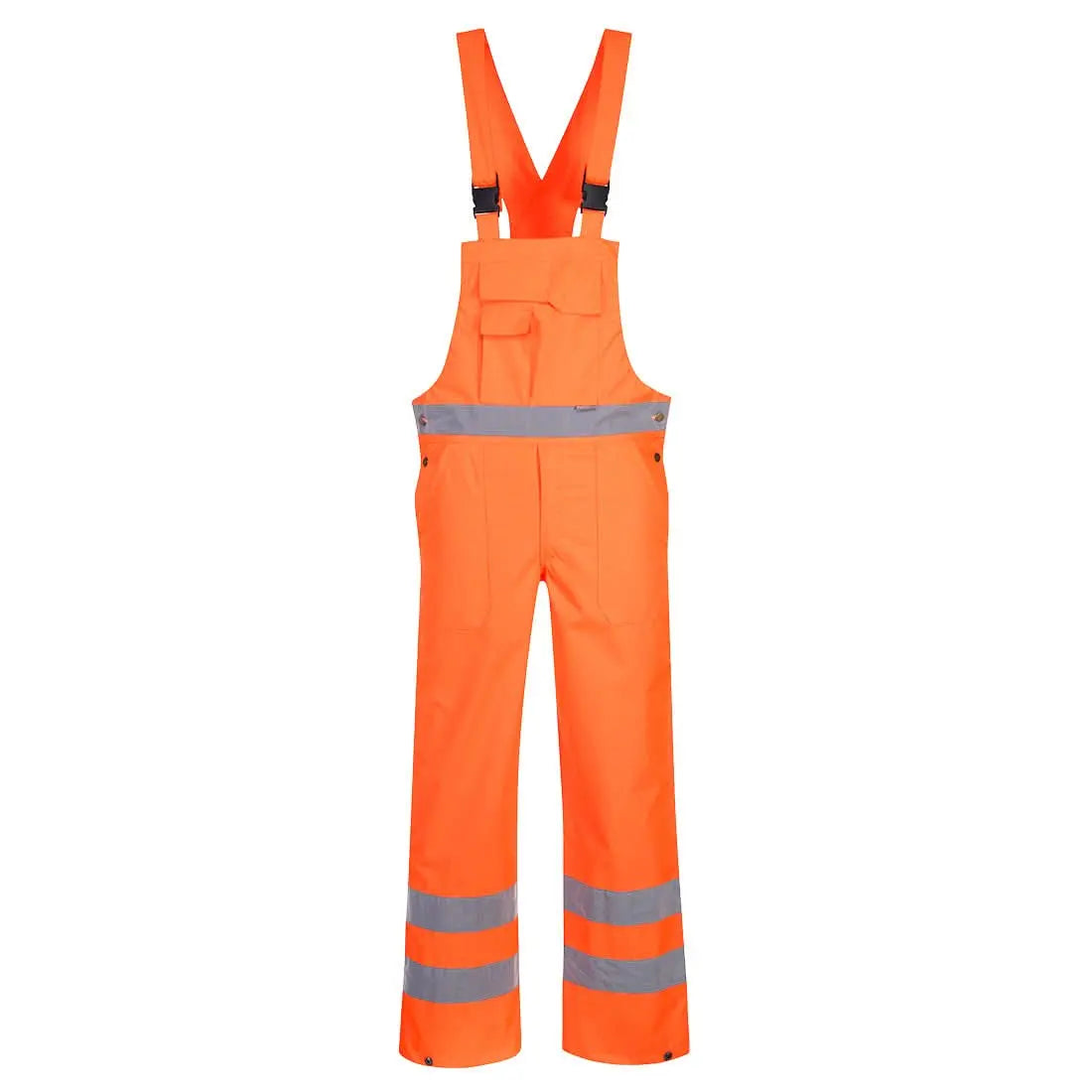 Hi Vis Breathable Rain Bib And Brace S388 - Orange - Customisable Bib &amp; Braces