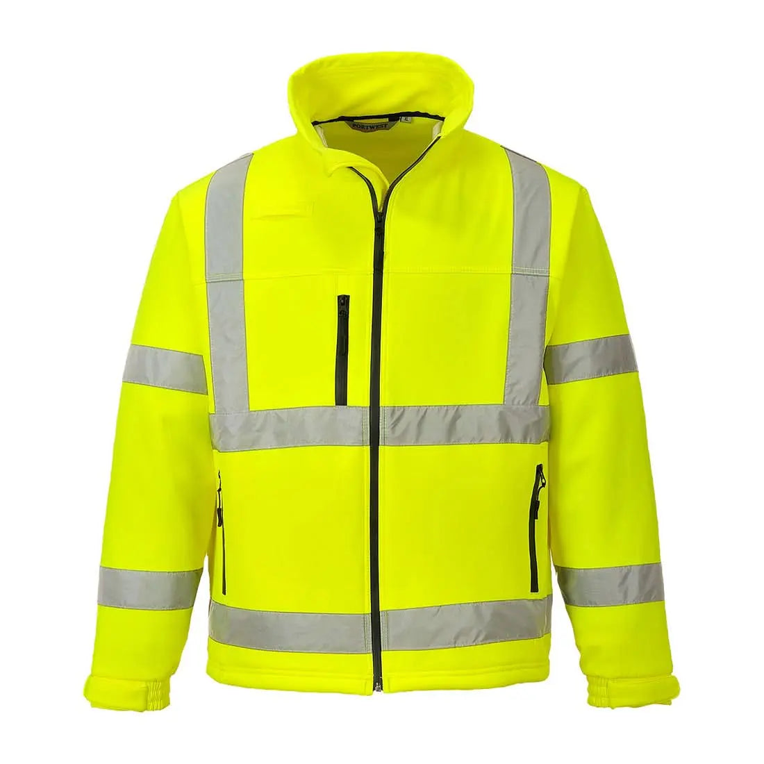 Hi Vis Classic Softshell (3 L) S424 - Yellow - Customisable Softshell Jackets