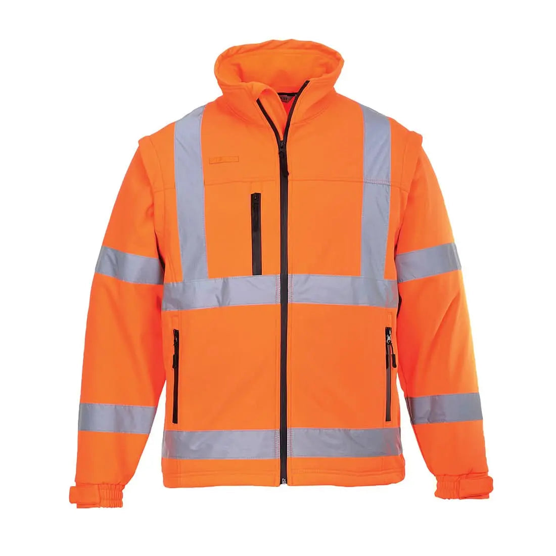 Hi Vis 2 In 1 Softshell (3 L) S428 - Orange - Customisable Multi-Way Jackets