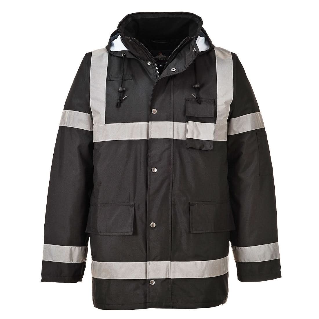 Portwest Iona Lite Traffic Jacket S433 - Black - Customisable Jacket