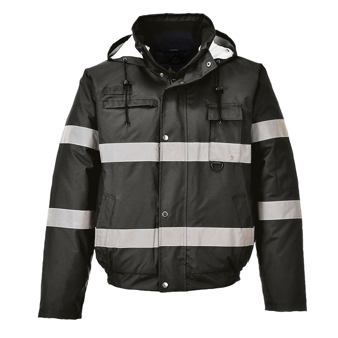 Portwest Iona Winter Bomber Jacket S434 - Black - Customisable Jackets