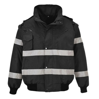 Iona 4 In 1 Bomber Jacket S435 - Black - Customisable Multi-Way Jackets