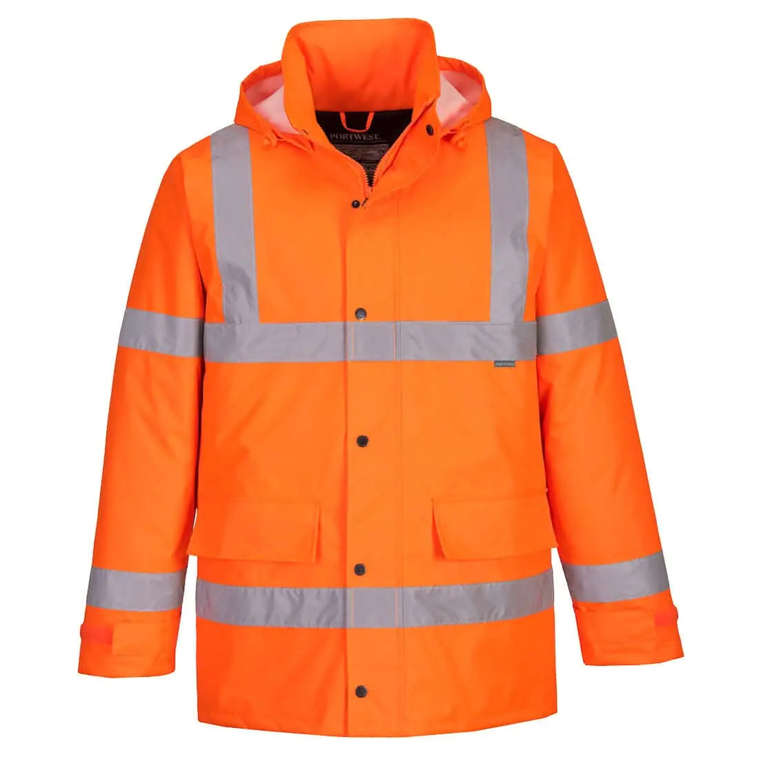 Hi Vis Winter Traffic Jacket S460 - Orange - Customisable Insulated Jackets