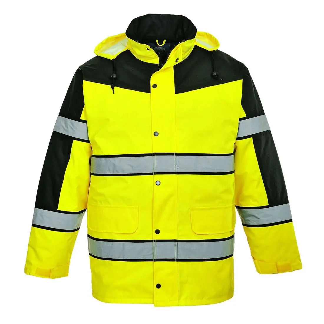Hi Vis Contrast Winter Classic Jacket S462 - Yellow - Customisable Insulated Jackets