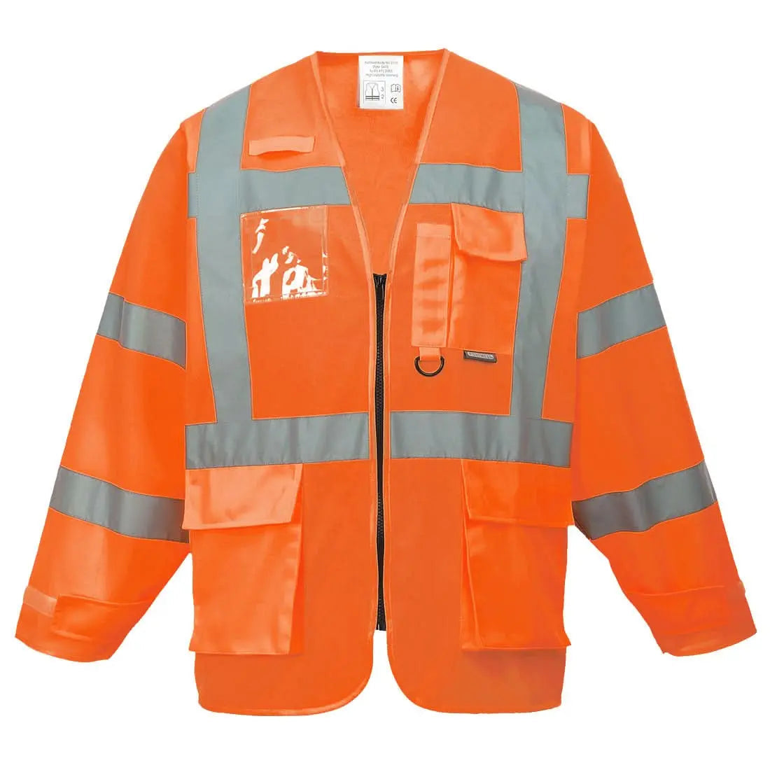 Hi Vis Executive Jacket S475 - Orange XXXL - Customisable Vests