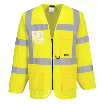 Hi Vis Executive Jacket S475 - Yellow - Customisable Vests