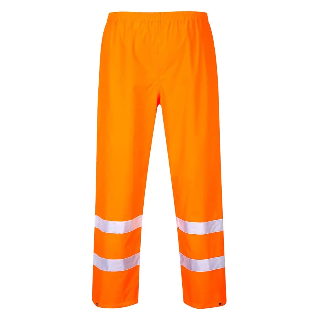 Hi Vis Rain Traffic Trousers S480 - Orange - Customisable Rain Trousers
