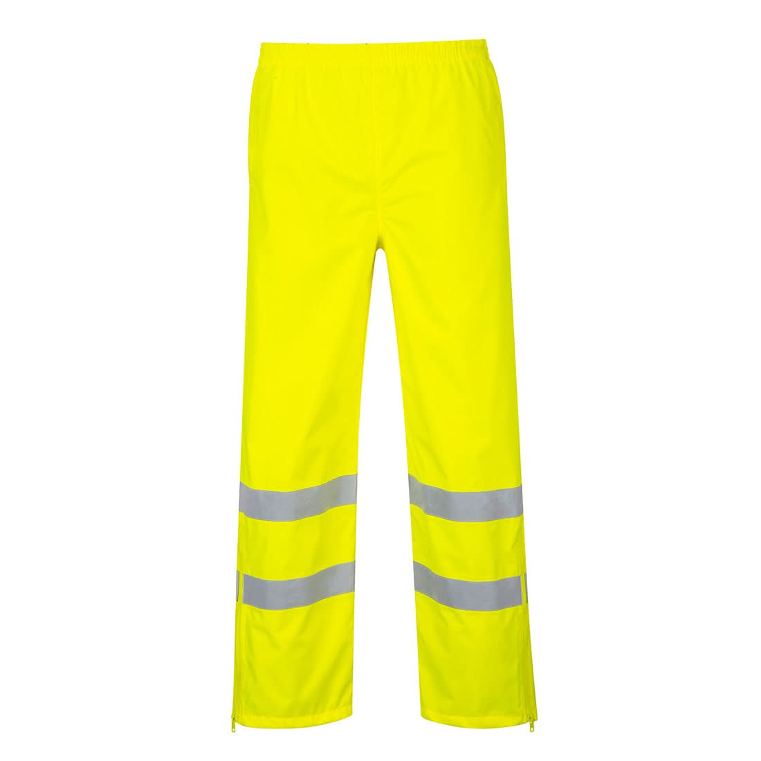 Portwest Hi Vis Breathable Rain Trousers S487 - Yellow - Customisable Hi-Vis Trousers
