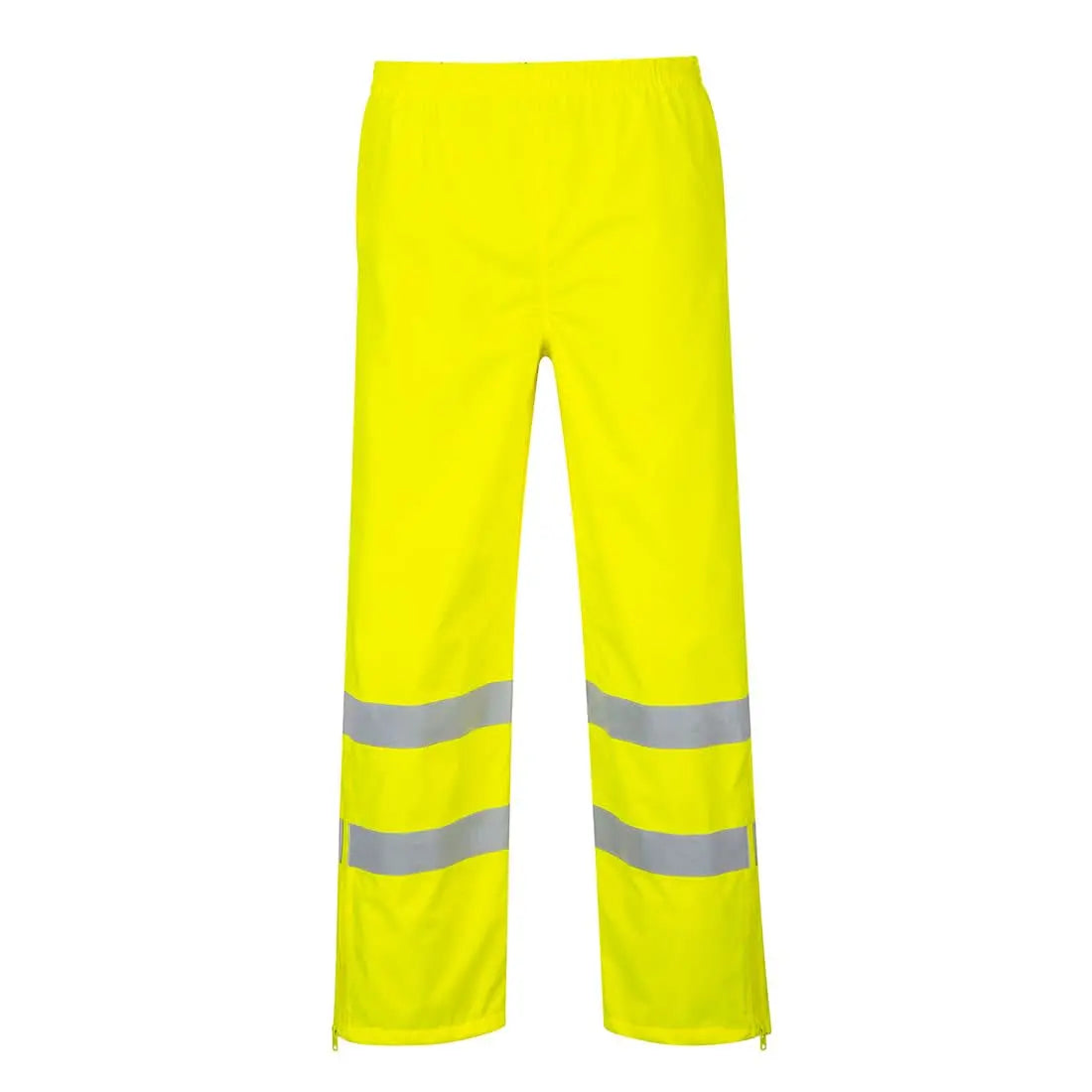 Hi Vis Breathable Rain Trousers S487 - Yellow - Customisable Rain Trousers