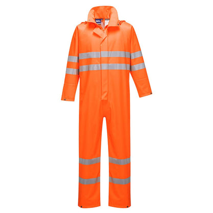 Portwest Sealtex Ultra Hi Vis Rain Coverall S495 - Orange - Customisable HV Coverall