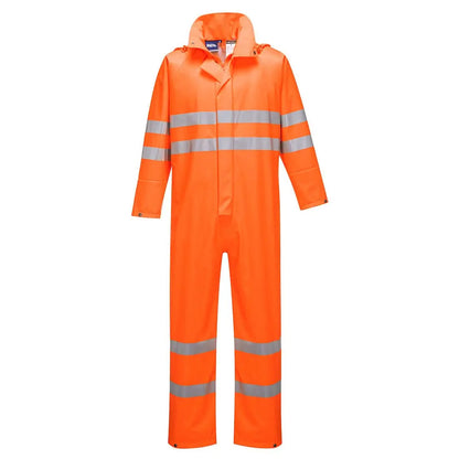 Sealtex Ultra Hi Vis Rain Coverall S495 - Orange - Customisable Coveralls