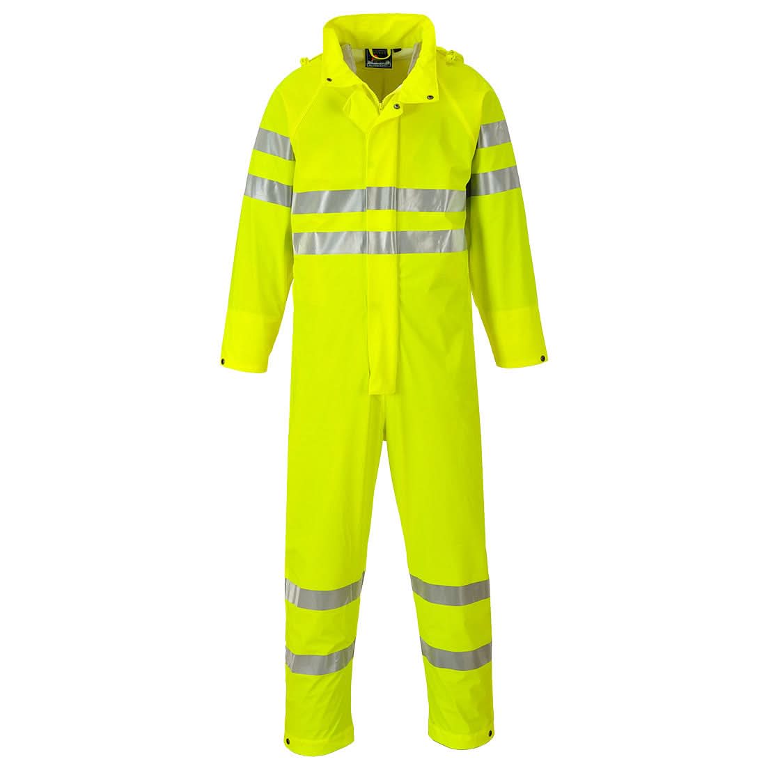 Portwest Sealtex Ultra Hi Vis Rain Coverall S495 - Yellow - Customisable HV Coverall
