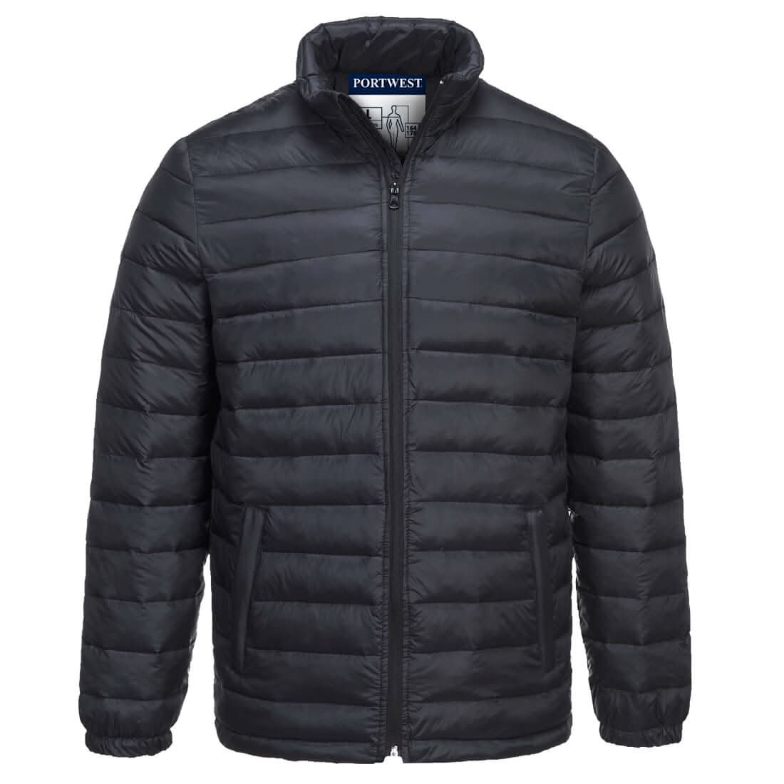 Portwest Baffle Jacket S543 - Black - Customisable Jacket