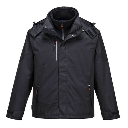 Portwest Radial 3 In 1 Jacket S553 - Black - Customisable Jacket