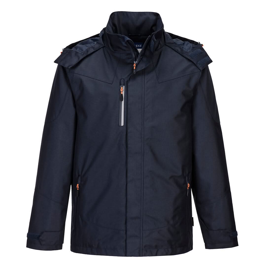 Portwest Outcoach Rain Jacket s555 - Dark Navy - Customisable Rain Jacket