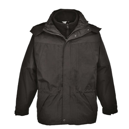 Portwest Aviemore 3 In 1 Jacket S570 - Black - Customisable Jackets