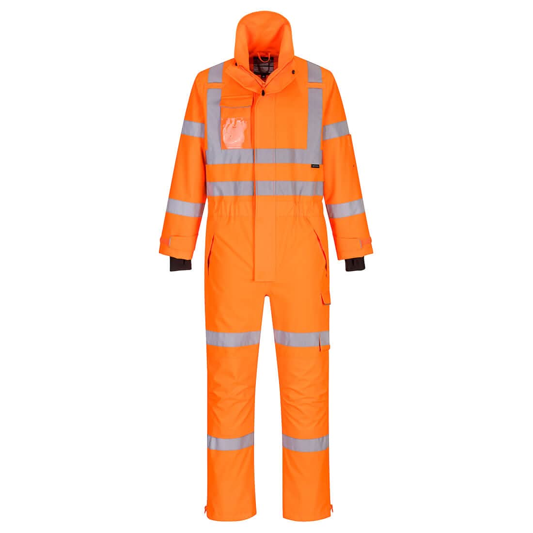 Portwest Hi Vis Extreme Rain Coverall S593 - Orange - Customisable HV Coverall