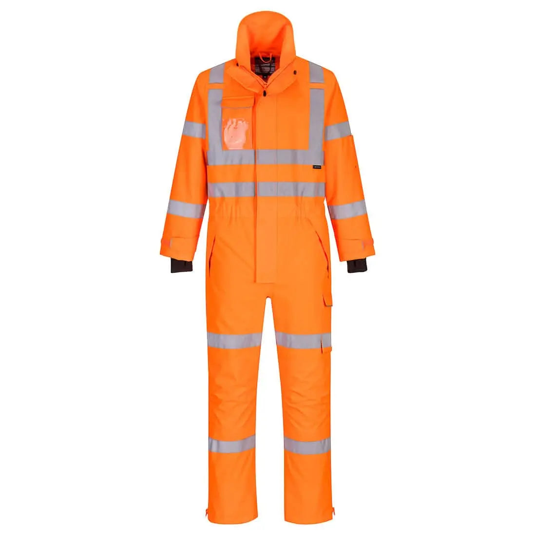 Hi Vis Extreme Rain Coverall S593 - Orange - Customisable Coveralls