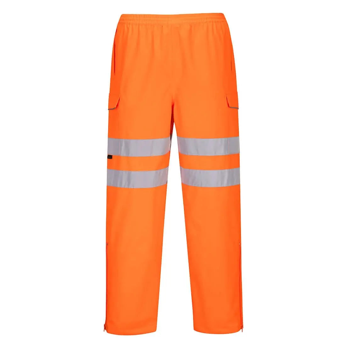 Hi Vis Extreme Rain Trousers S597 - Orange - Customisable Rain Trousers