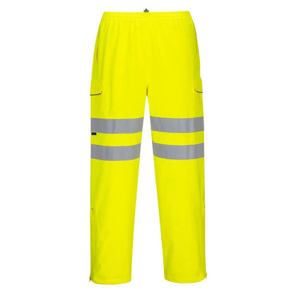 Hi Vis Extreme Rain Trousers S597 - Yellow - Customisable Rain Trousers