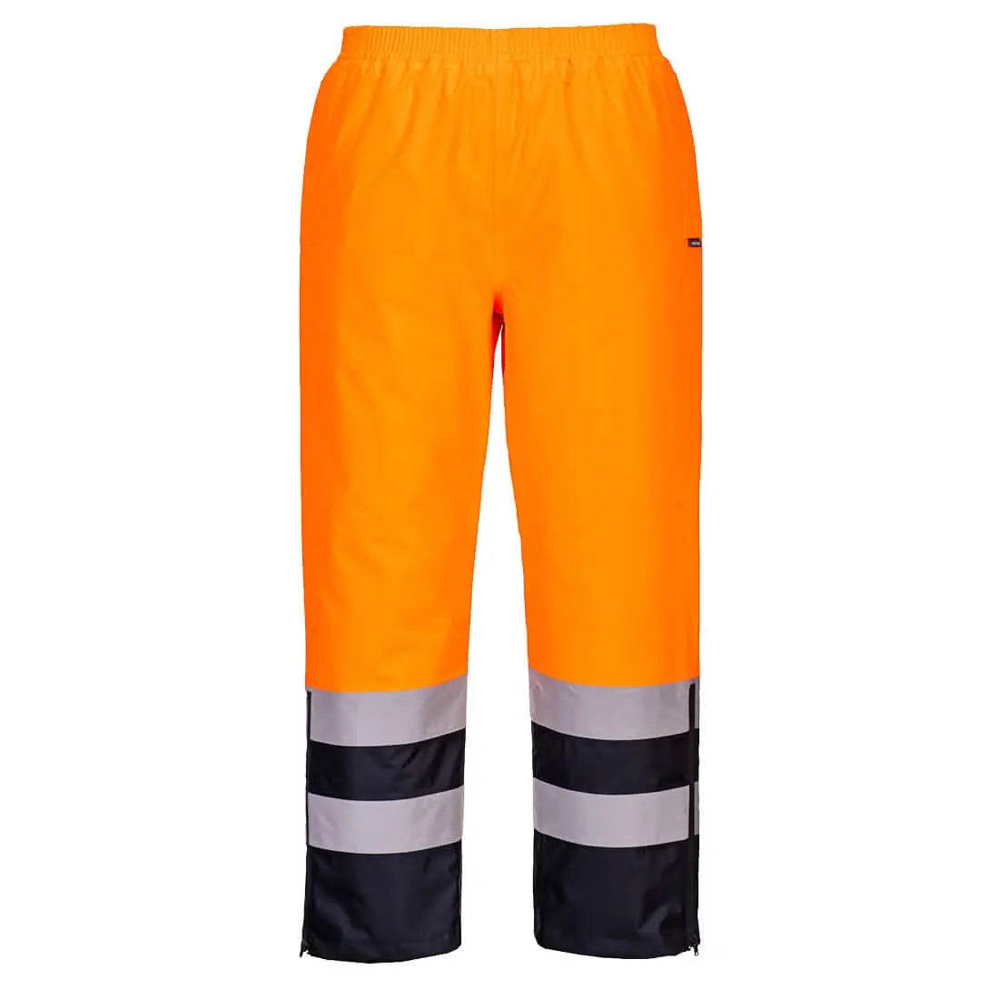 Hi Vis Winter Trousers S598 - Orange Navy - Customisable Insulated Trousers