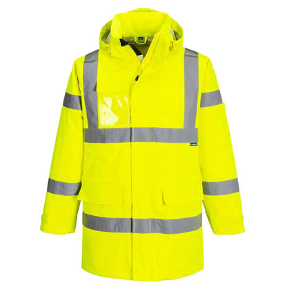 Hi Vis Extreme Rain Jacket (3 L) S599 - Yellow - Customisable Rain Jackets