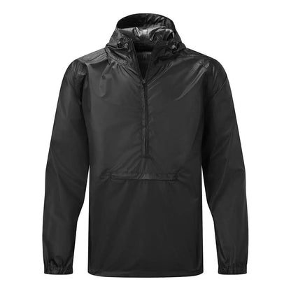 Packable Overhead Rain Jacket S603 - Black - Customisable Rain Jackets