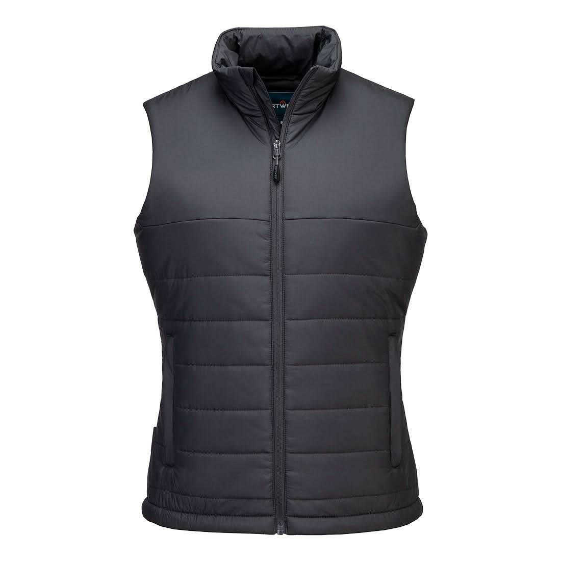 Portwest Professional Womens Insulated Baffle Gilet - Metal Grey - Customisable Bodywarmer