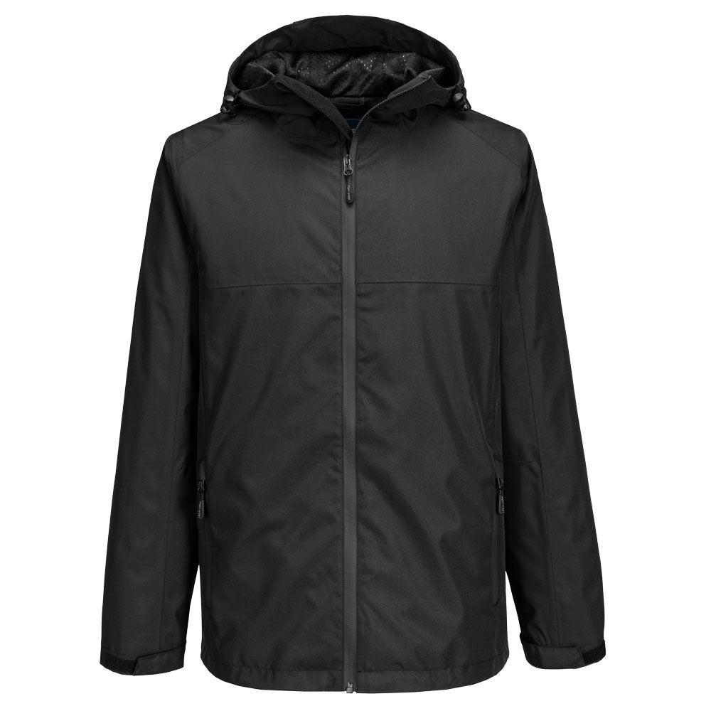 Portwest - Professional Rain Jacket - S610 - Black - Customisable Jacket