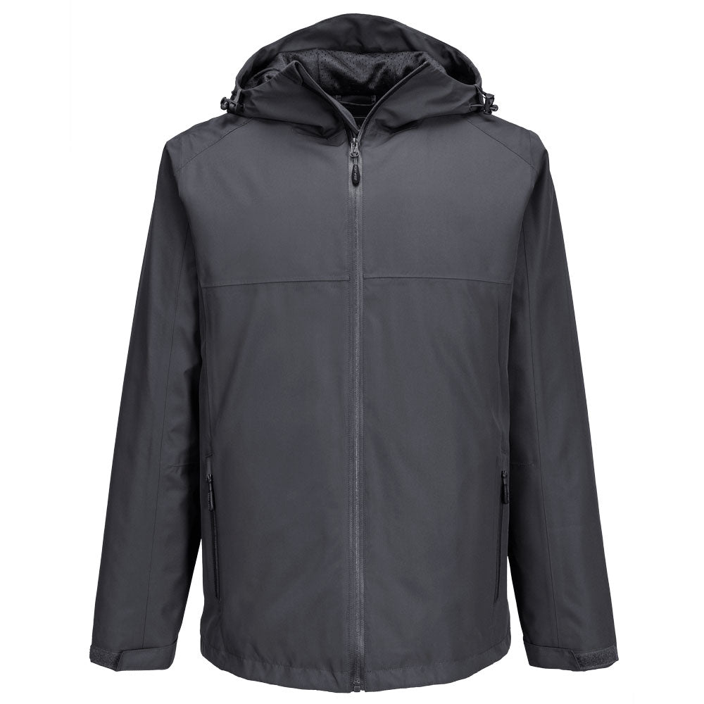 Portwest - Professional Rain Jacket - S610 - Metal Grey - Customisable Jacket