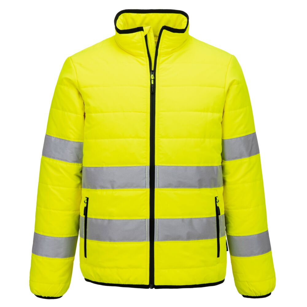 Hi Vis Baffle Jacket S617 - Yellow Black - Customisable Baffle Jackets