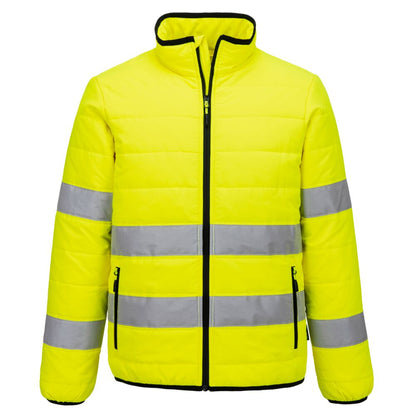 Hi Vis Baffle Jacket S617 - Yellow Black - Customisable Baffle Jackets