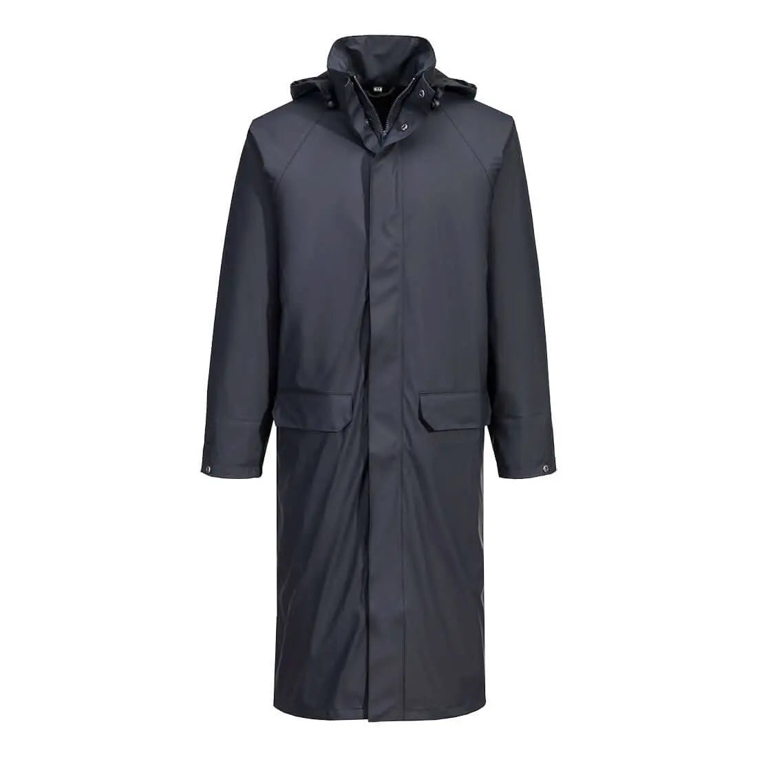 Flexatex Chem Long Coat S658 - Navy - Customisable Rain Jackets