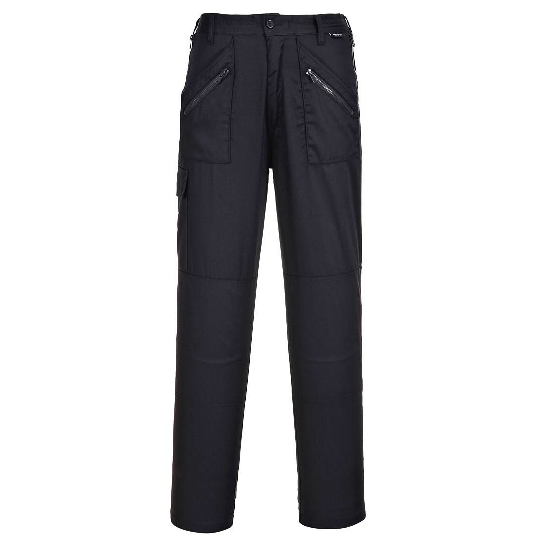 Portwest WomenS Action Trousers S687 - Black Tall - Customisable Trousers