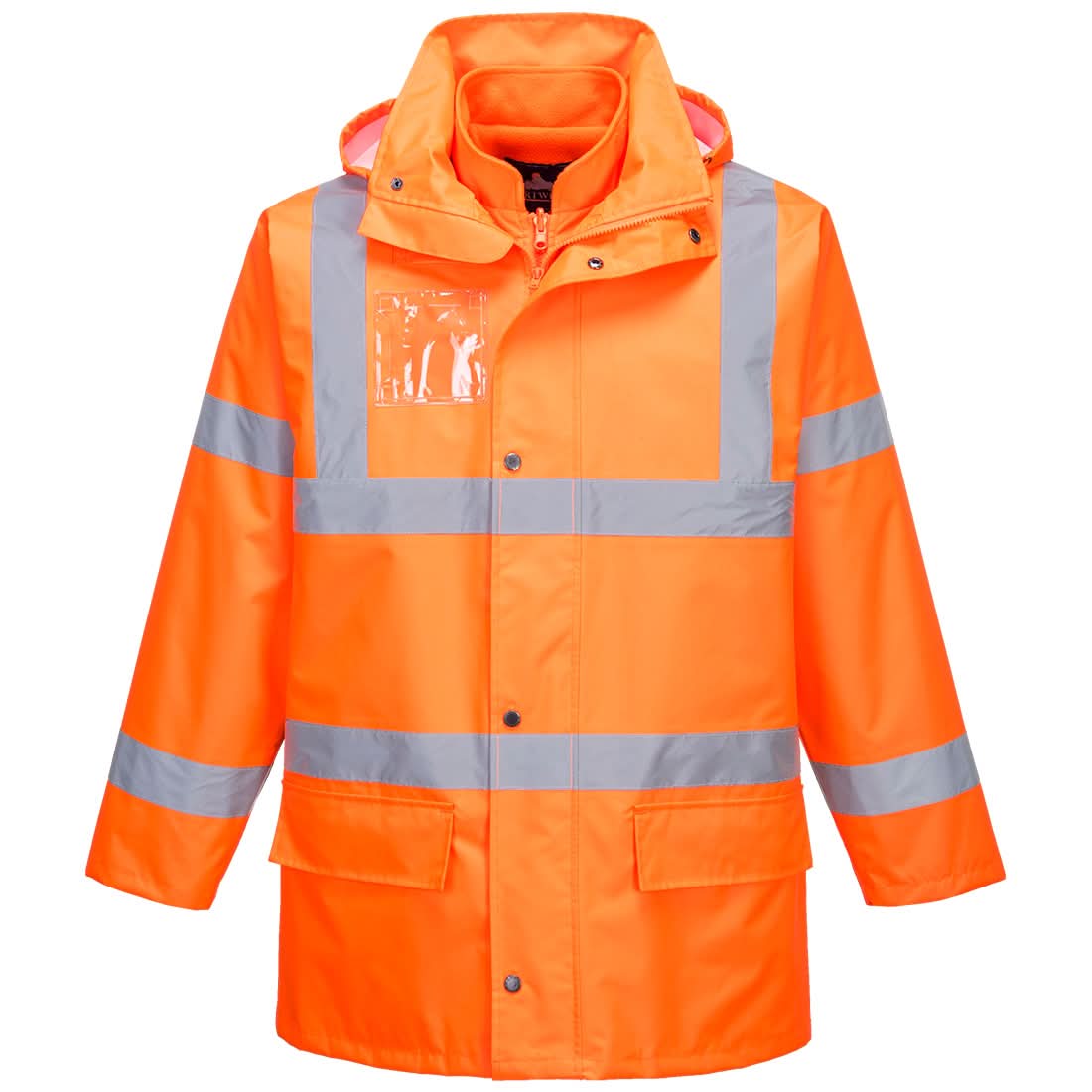 Portwest Hi Vis 5 In 1 Essential Jacket S765 - Orange - Customisable Jacket