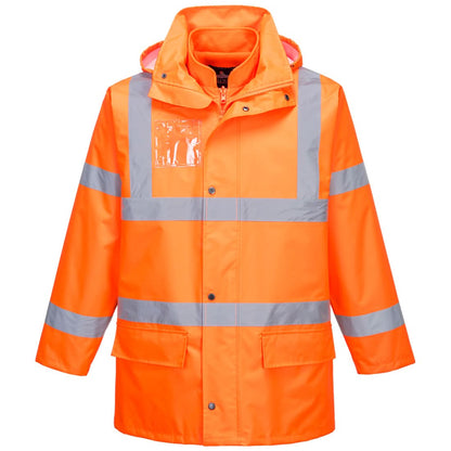 Portwest Hi Vis 5 In 1 Essential Jacket S765 - Orange - Customisable Jacket