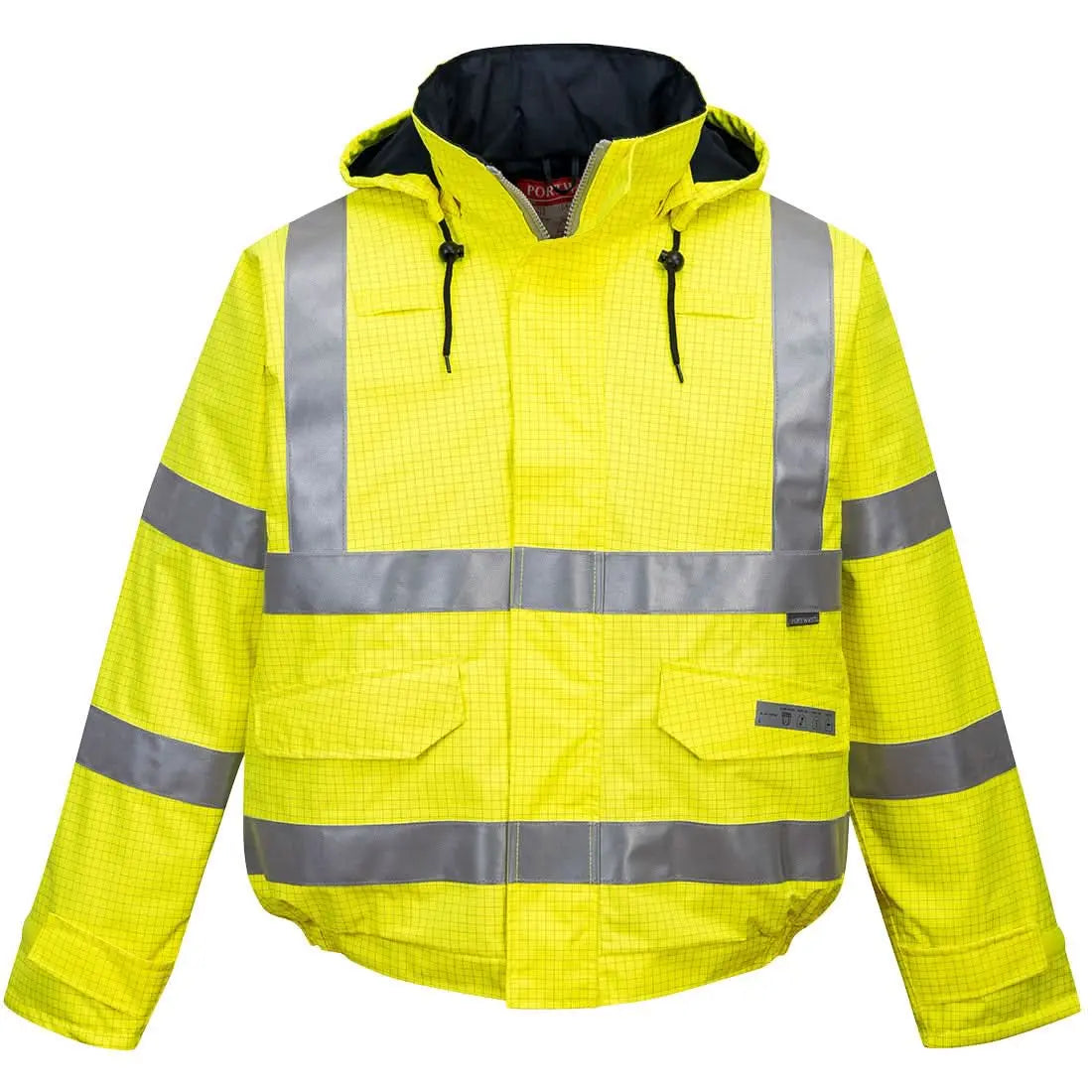 Bizflame Rain Hi Vis Fr Winter Bomber Jacket S773 - Yellow - Customisable Insulated Jackets