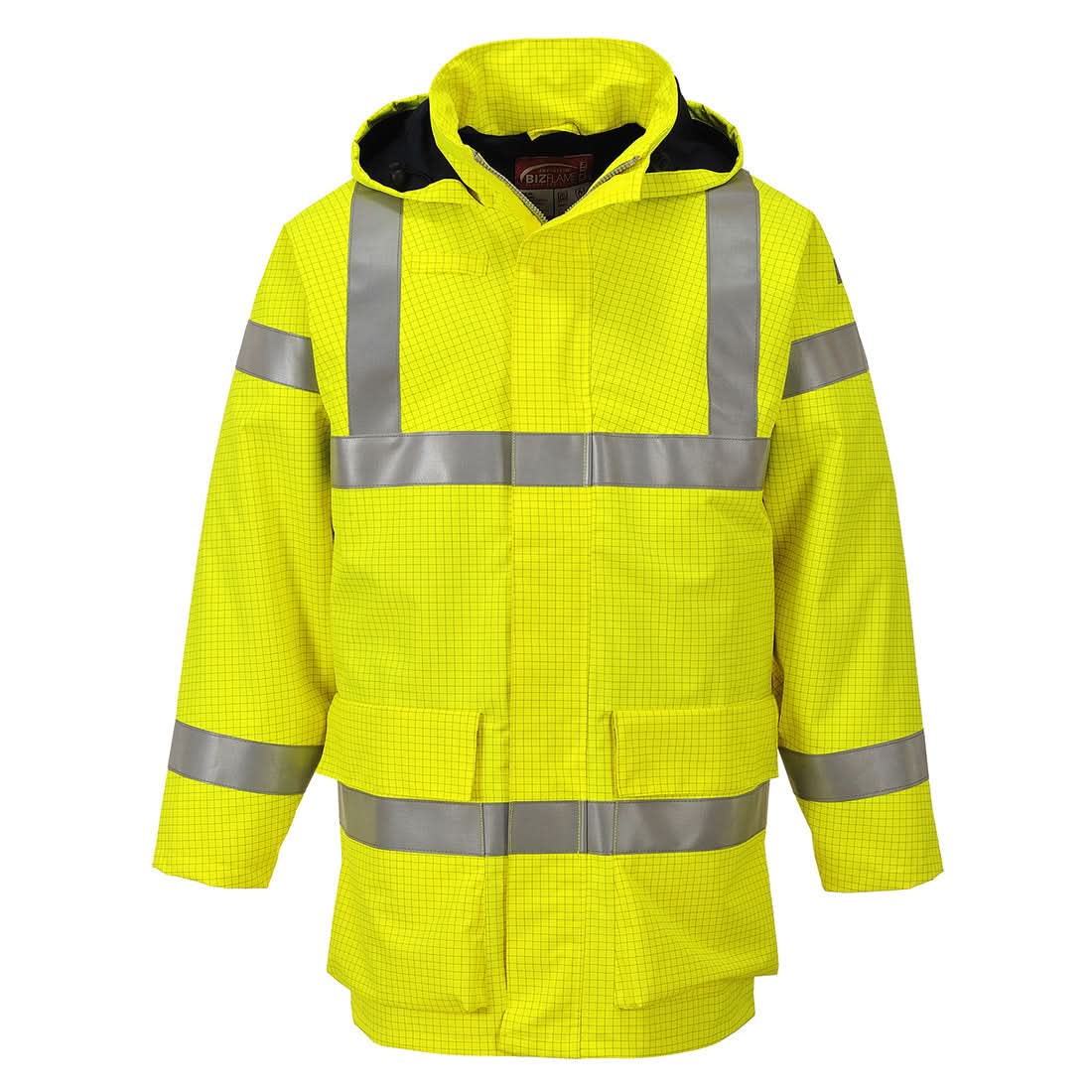 Portwest Bizflame Rain Hi Vis Multi Light Fr Jacket S774 - Yellow - Customisable Jacket