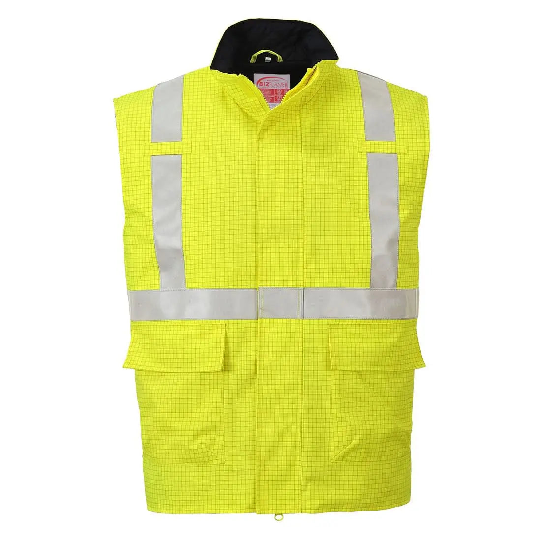 Bizflame Rain Hi Vis Fr Bodywarmer S776 - Yellow - Customisable Bodywarmers