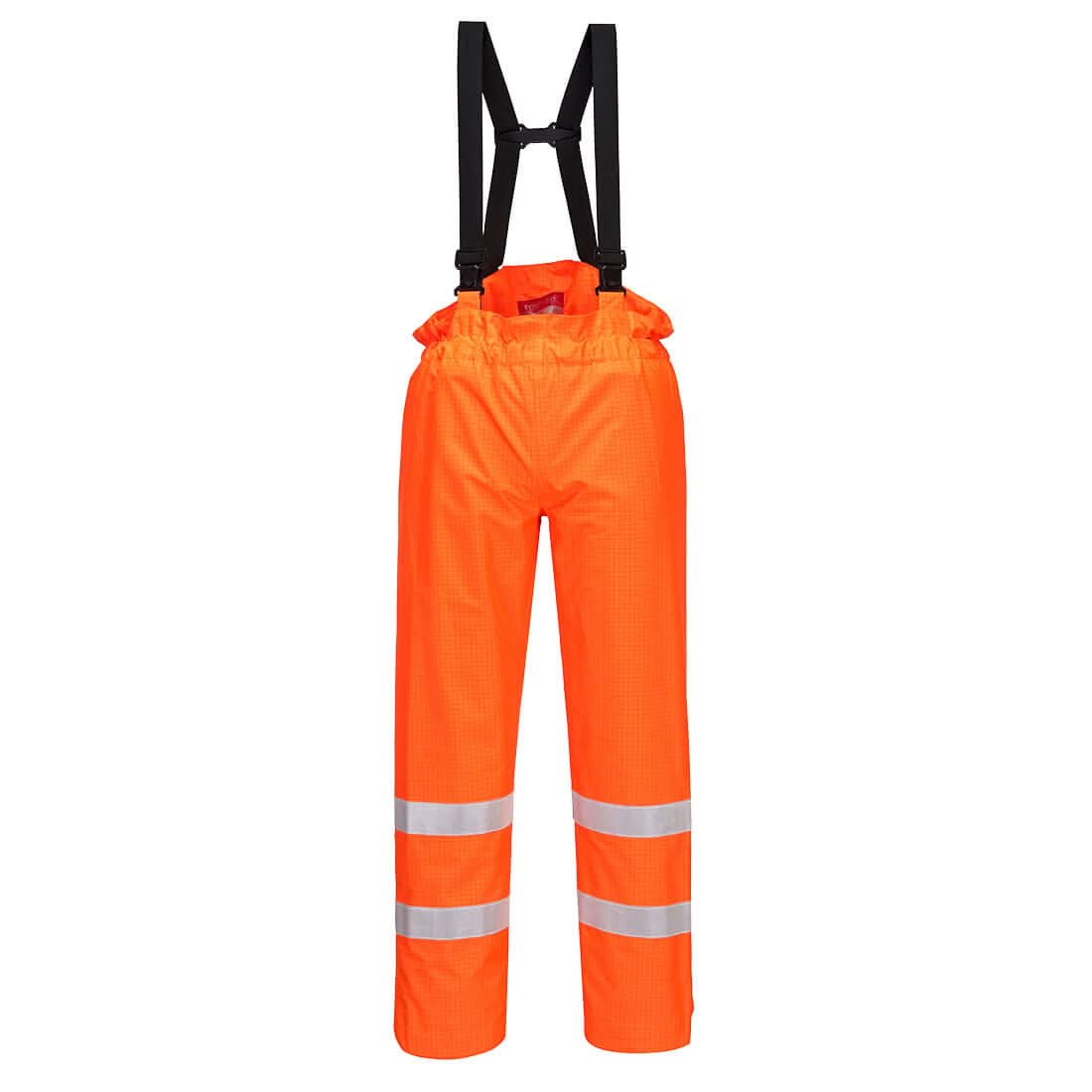 Portwest Bizflame Rain Hi Vis Anti Static Unlined Fr Trousers S780 - Orange - Customisable Hi-Vis Trousers