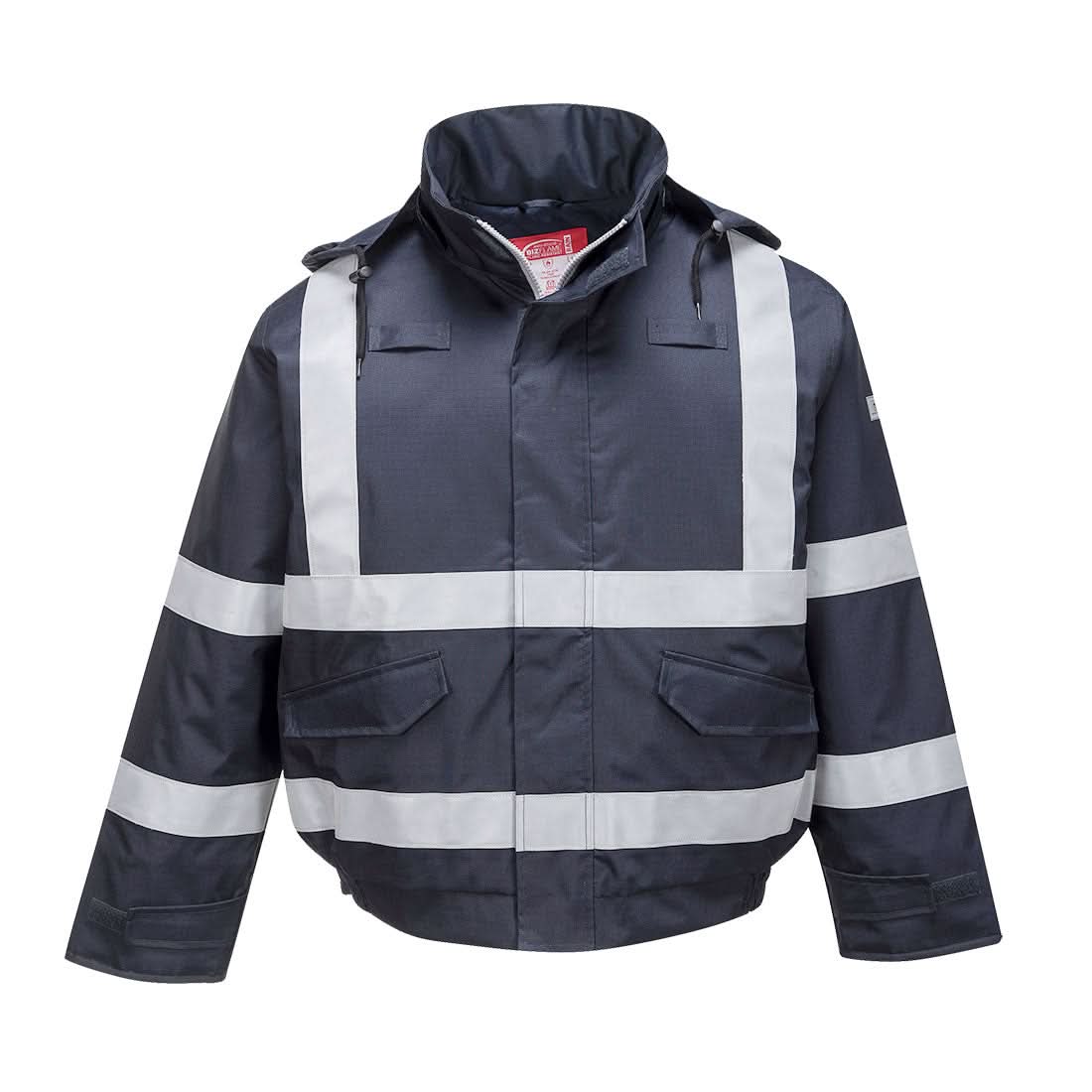 Portwest Bizflame Rain Fr Bomber Jacket S783 - Navy - Customisable Jacket