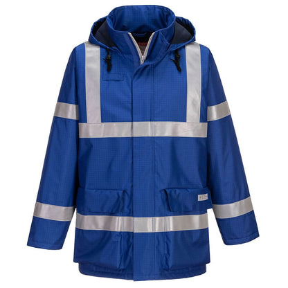 Portwest Bizflame Rain Anti Static Fr Jacket S785 - Royal Blue - Customisable Jacket